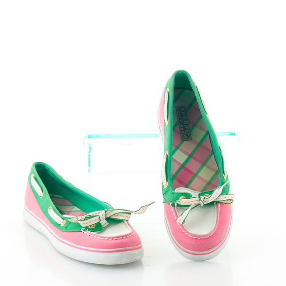 Sperry Top-Sider Hailey Bow Detail Boat Shoes Pink